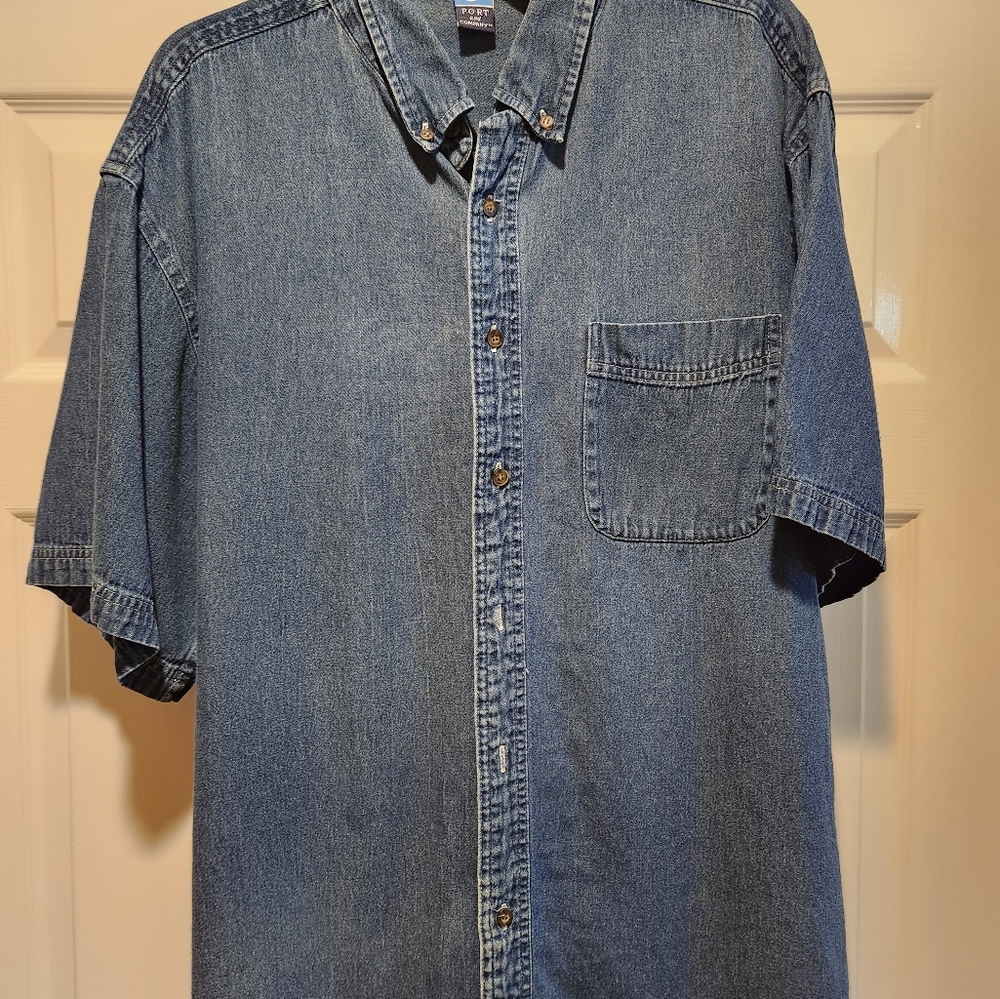 Jean shirt Xl port cotton
